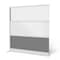 Luxor Modular Wall Room Divider System - Silver Frame - 70in. x 70in. Add-On Wall - Wide Paneling MW-7070-XWCGWG - alternate 1